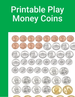 Printable Play Money Coins
