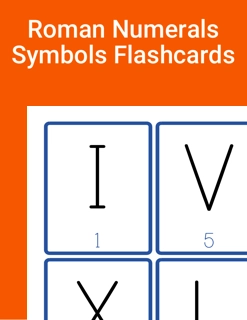 Roman Numerals Symbols Flashcards